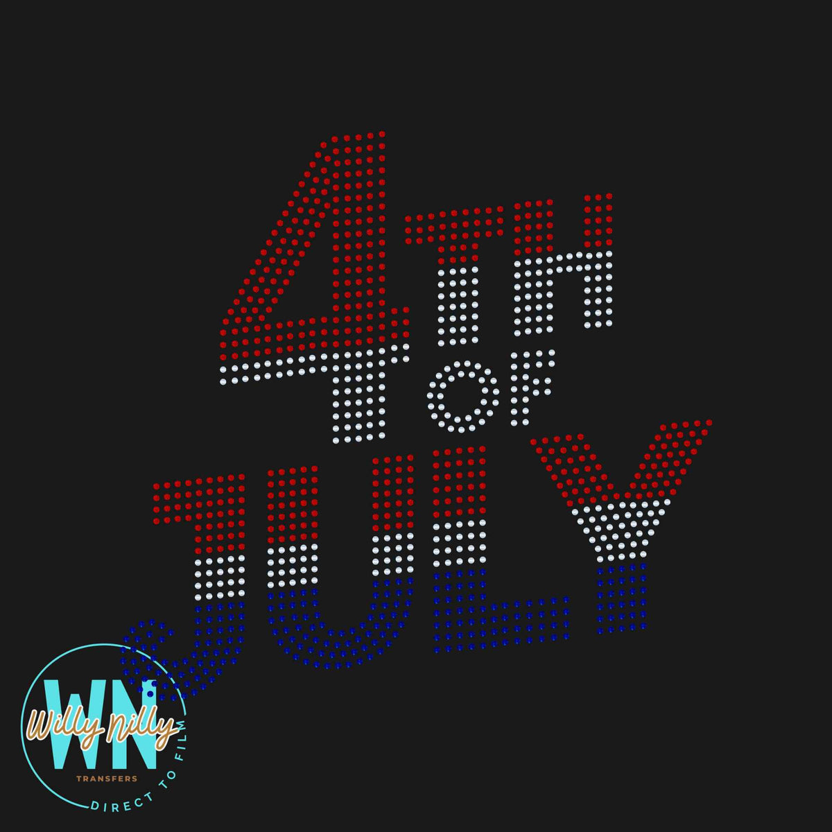 4th of July (bomb pop)-Ready to Press Spangle Transfer