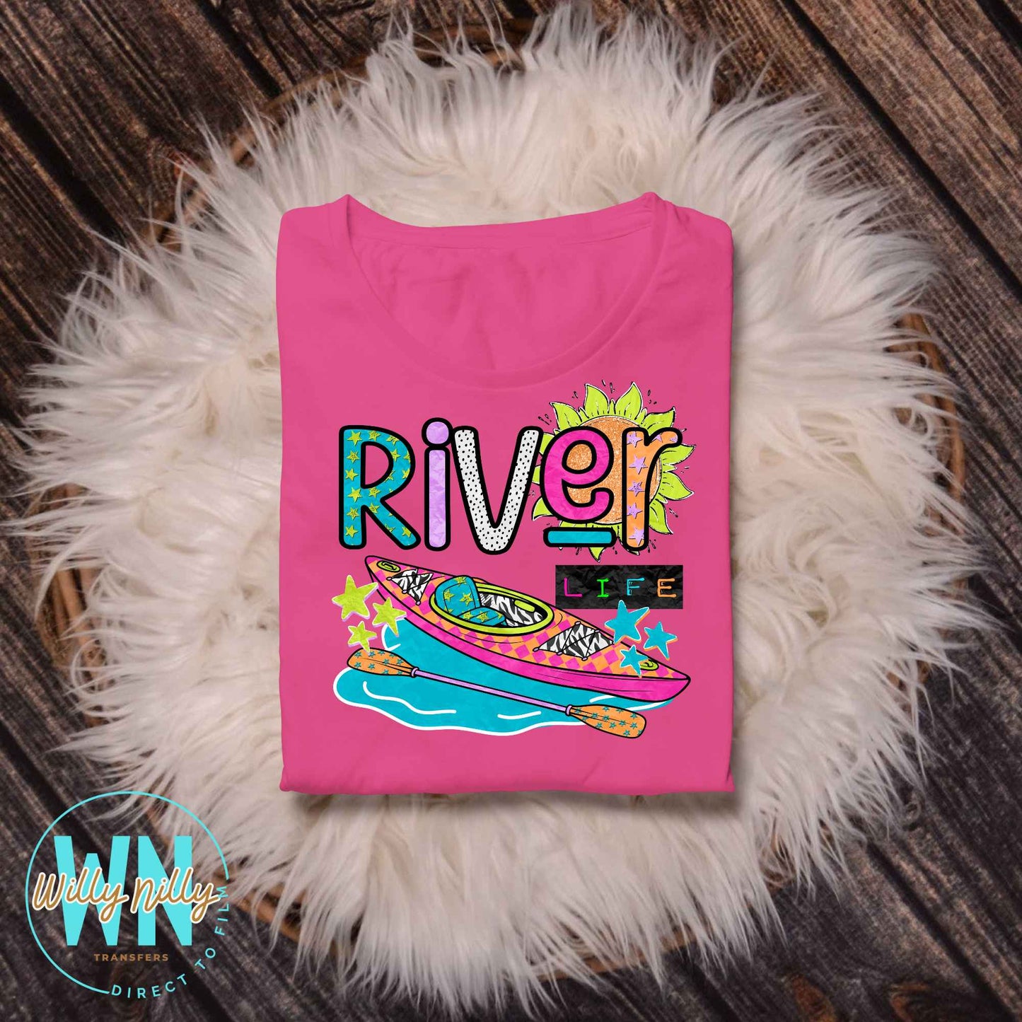 River Life (kayak)-Ready to Press DTF Transfer