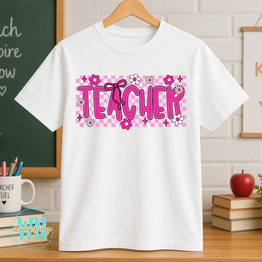 Teacher (pink)-Ready to Press DTF Transfer
