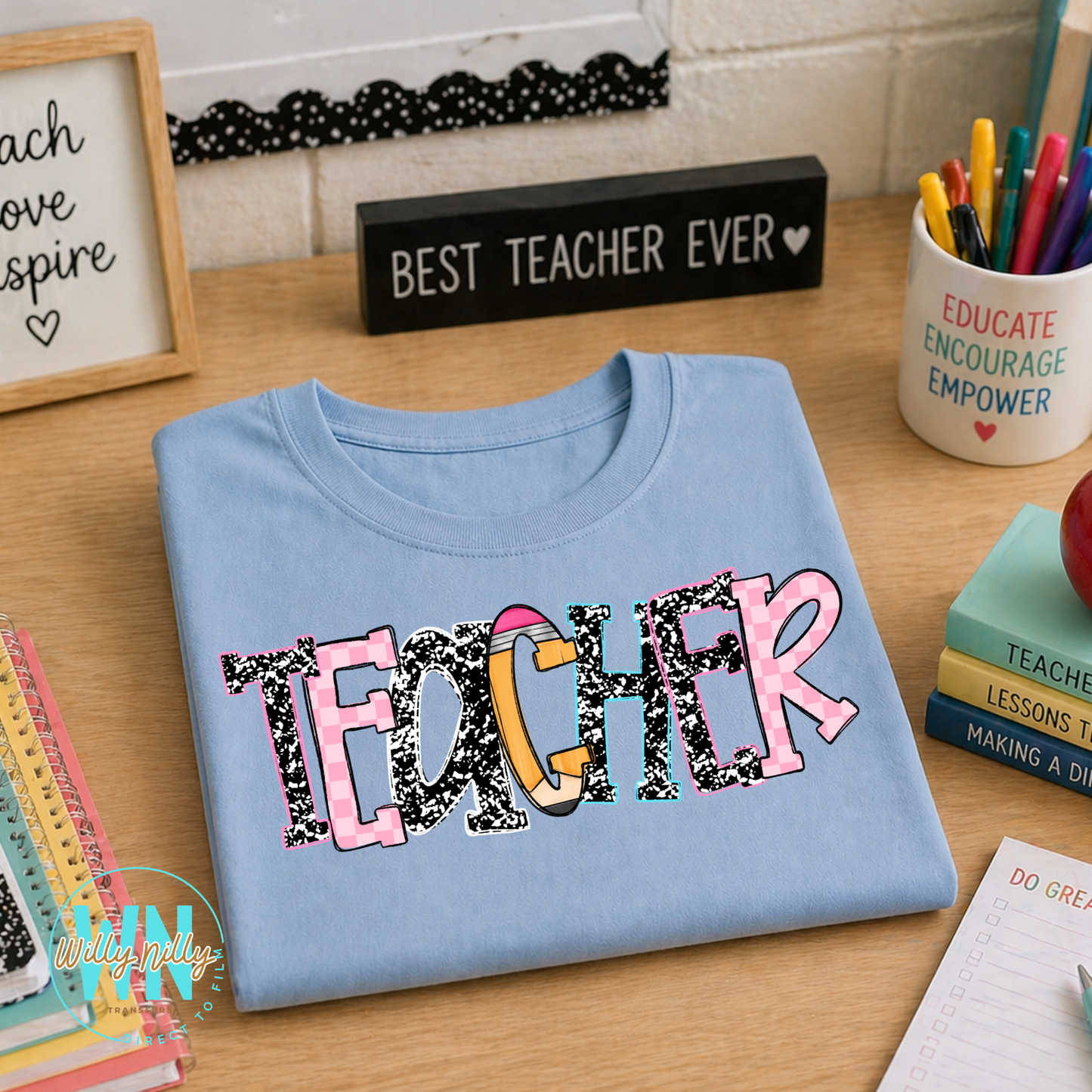 School Teacher-Ready to Press DTF Transfer