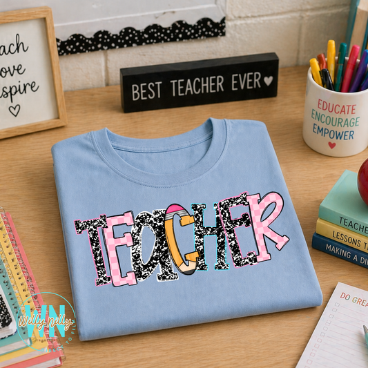 School Teacher-Ready to Press DTF Transfer