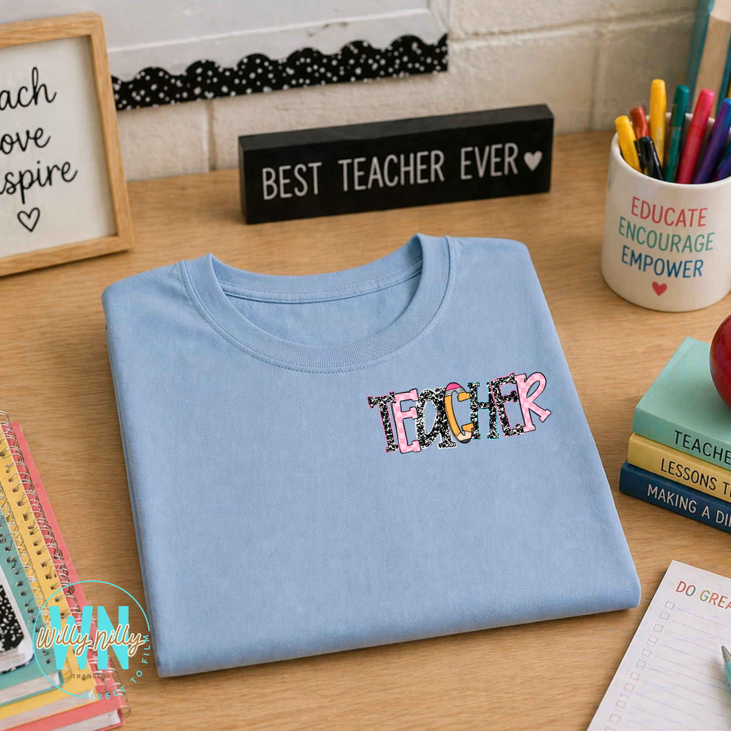 School Teacher-Ready to Press DTF Transfer