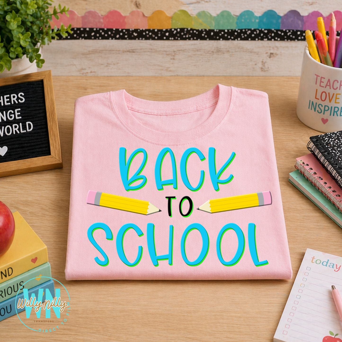 Back to School (blue)-Ready to Press DTF Transfer