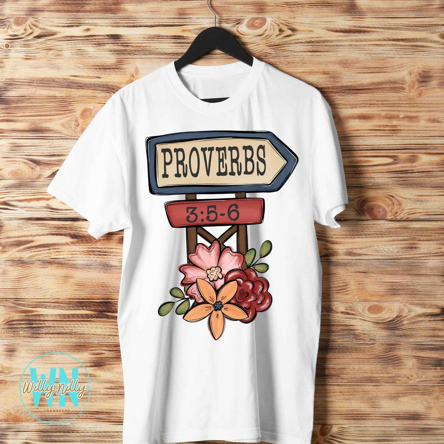 Proverbs 3:5-6-Ready to Press DTF Transfer