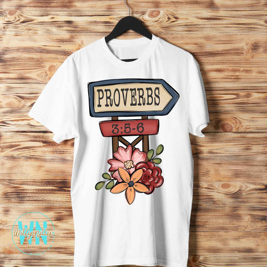 Proverbs 3:5-6-Ready to Press DTF Transfer