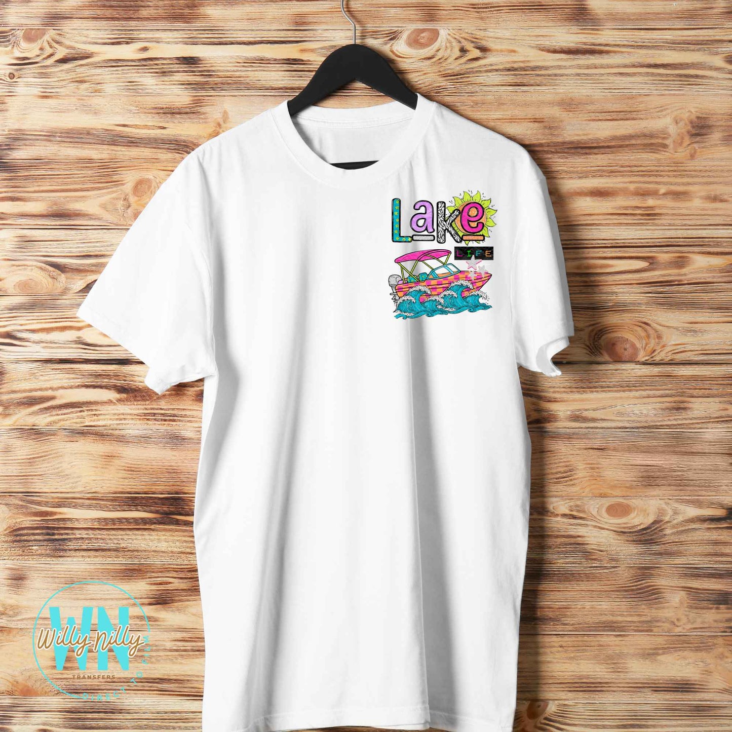 Lake Life (boat)-Ready to Press DTF Transfer