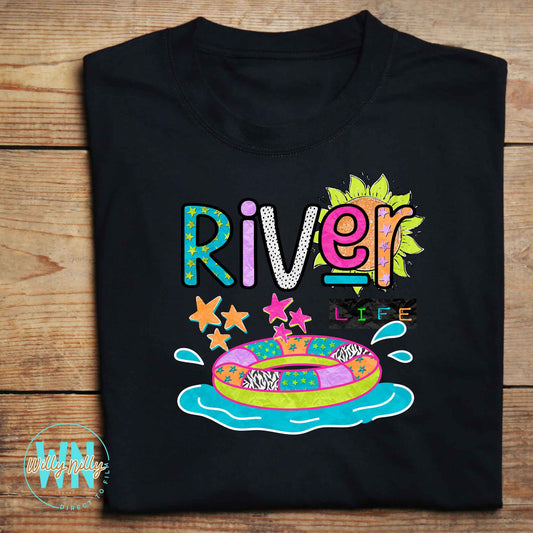 River Life (tube)-Ready to Press DTF Transfer