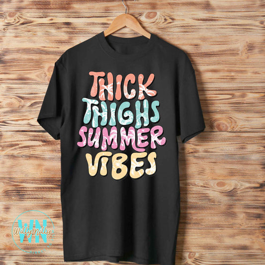 Thick Thighs Summer Vibes-Ready to Press DTF Transfer
