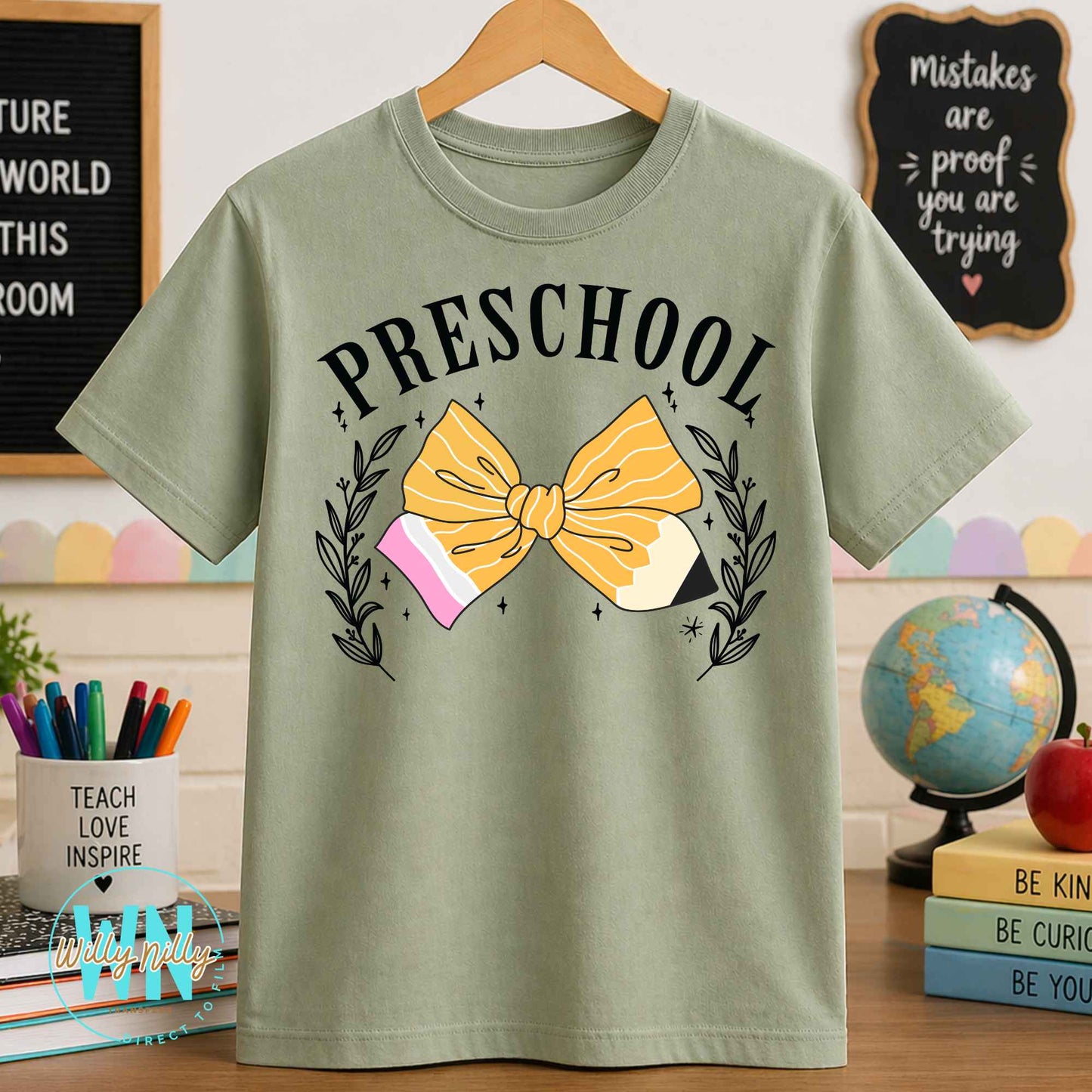 Preschool (with bow)-Ready to Press DTF Transfer