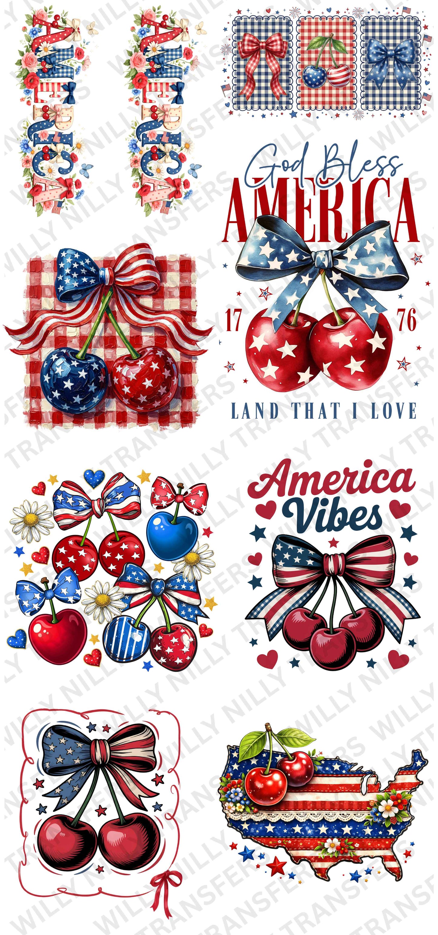 Premade Gang Sheet-America Vibes (Adult)
