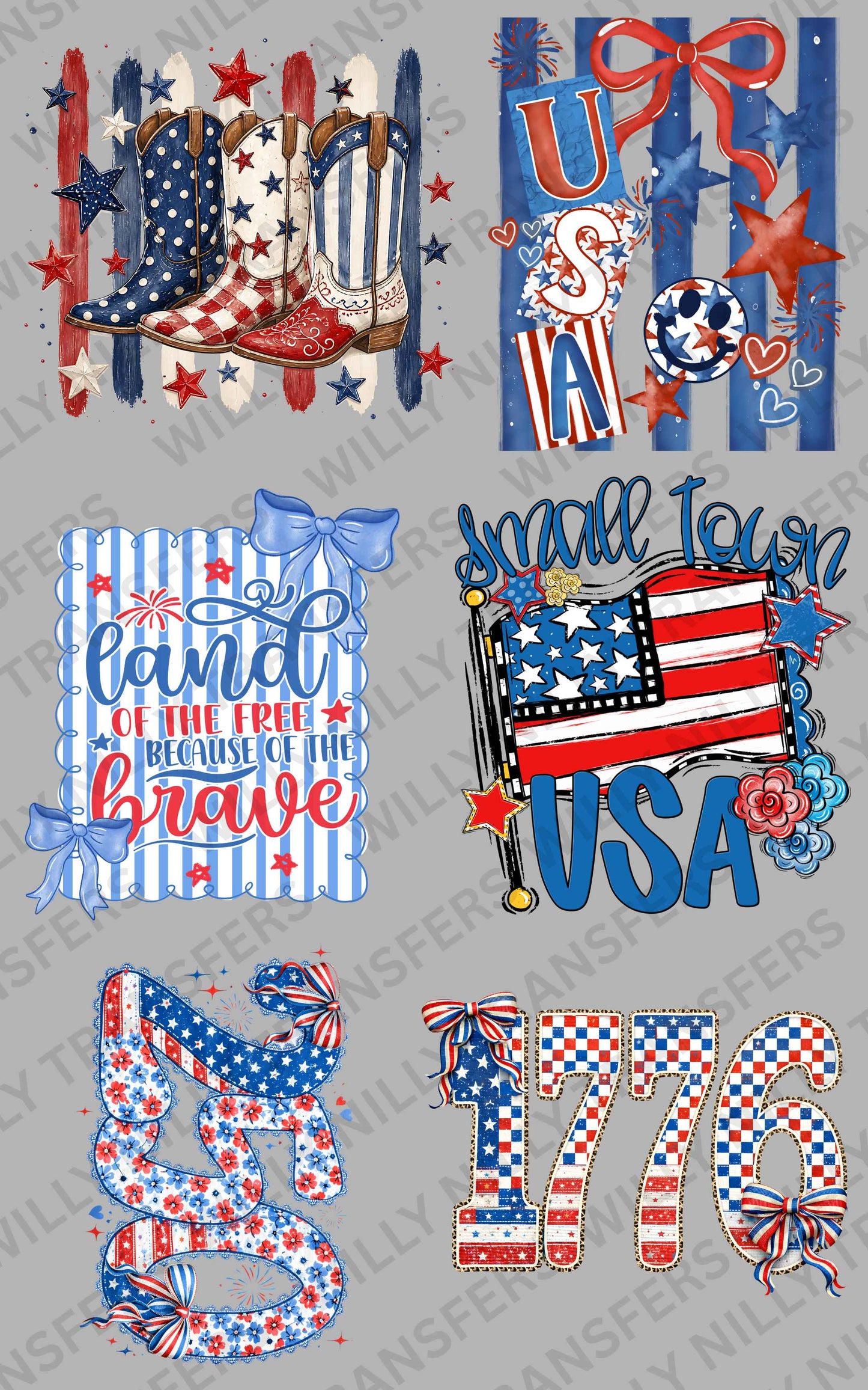 Premade Gang Sheet-Small Town USA (Adult)