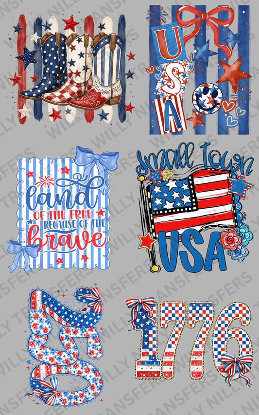 Premade Gang Sheet-Small Town USA (Adult)