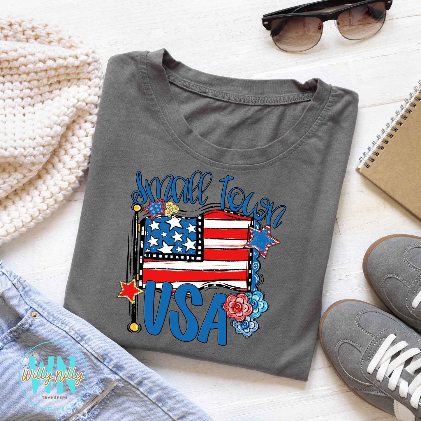 Small Town USA-Ready to Press DTF Transfer