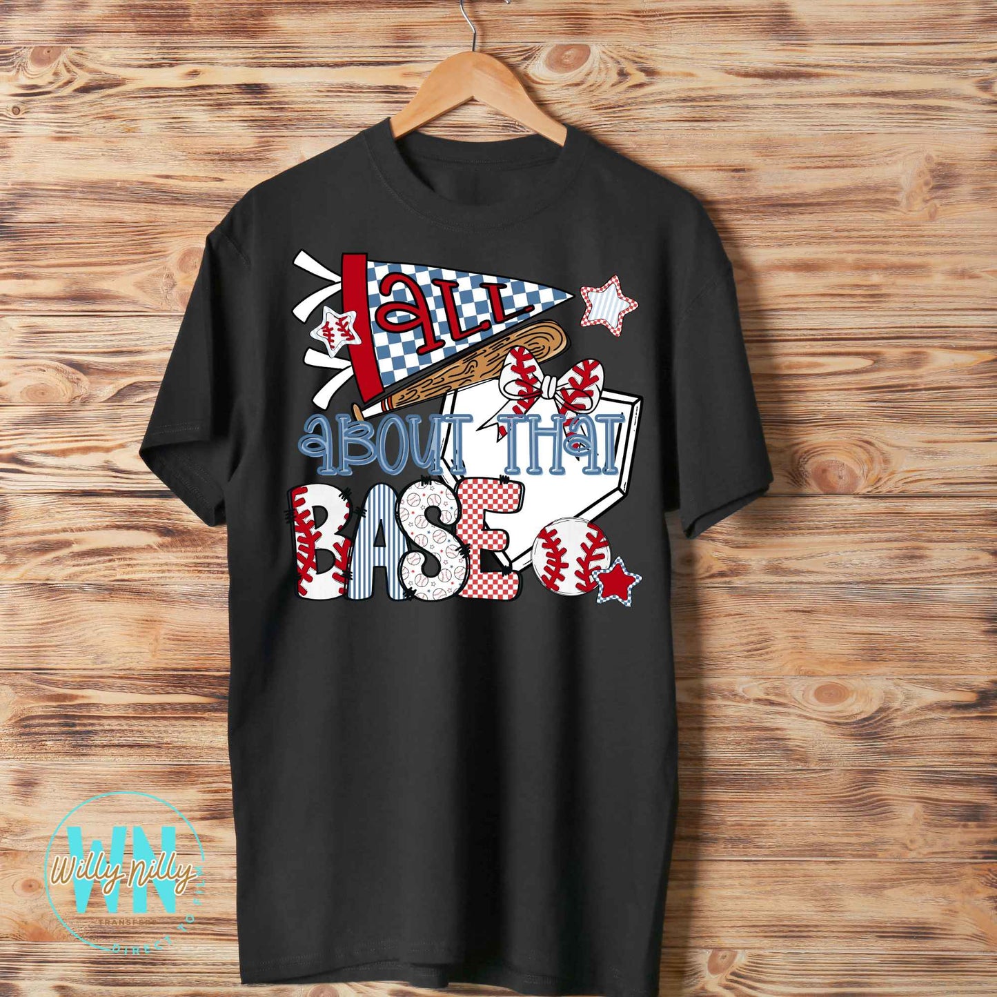 All About That Base (baseball)-Ready to Press DTF Transfer