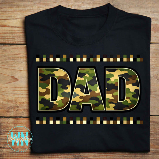 Camo Dad-Ready to Press DTF Transfer