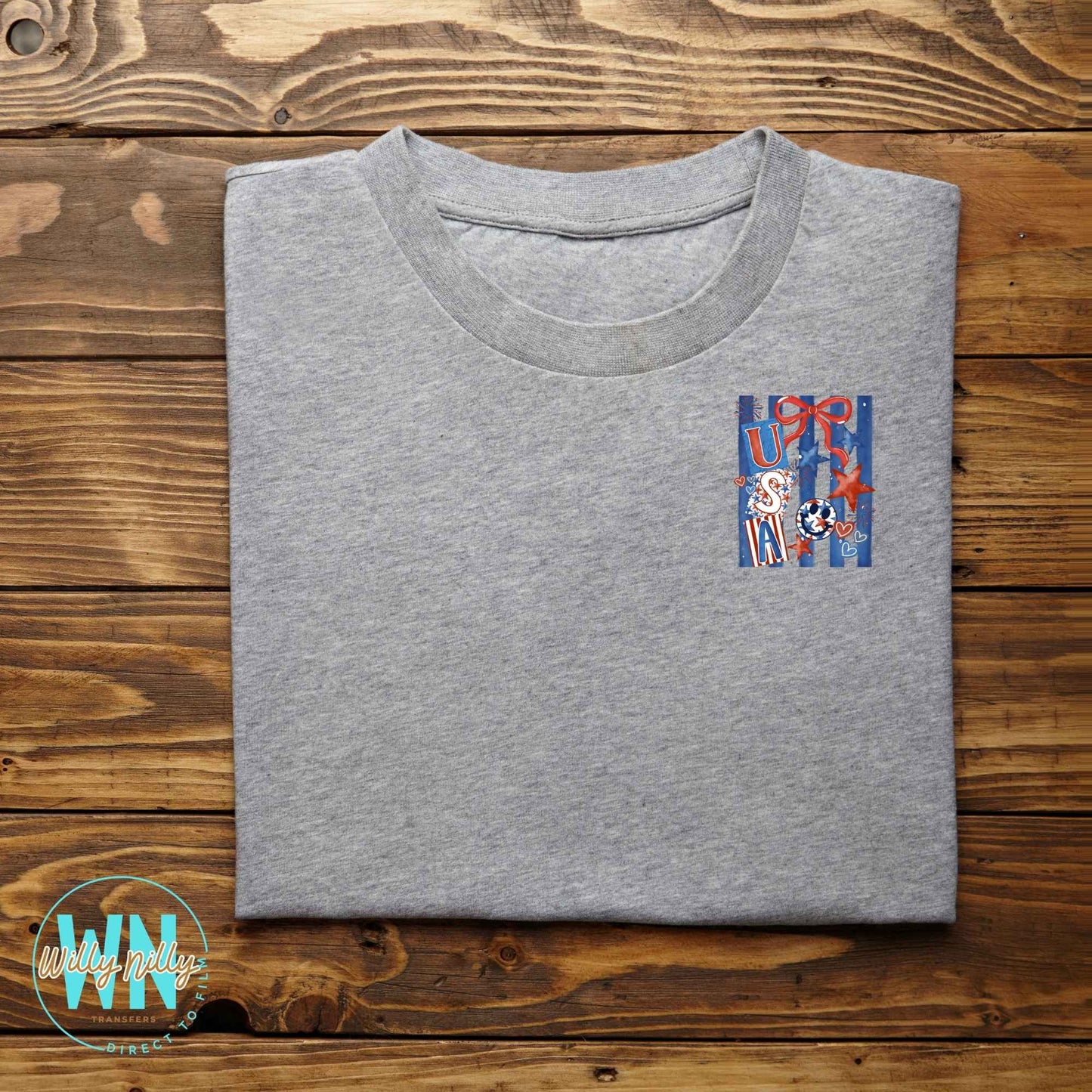 USA (stripes)-Ready to Press DTF Transfer
