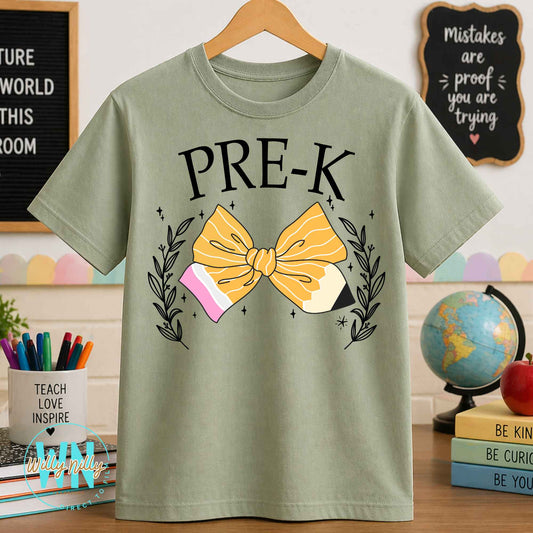 PreK (with bow)-Ready to Press DTF Transfer