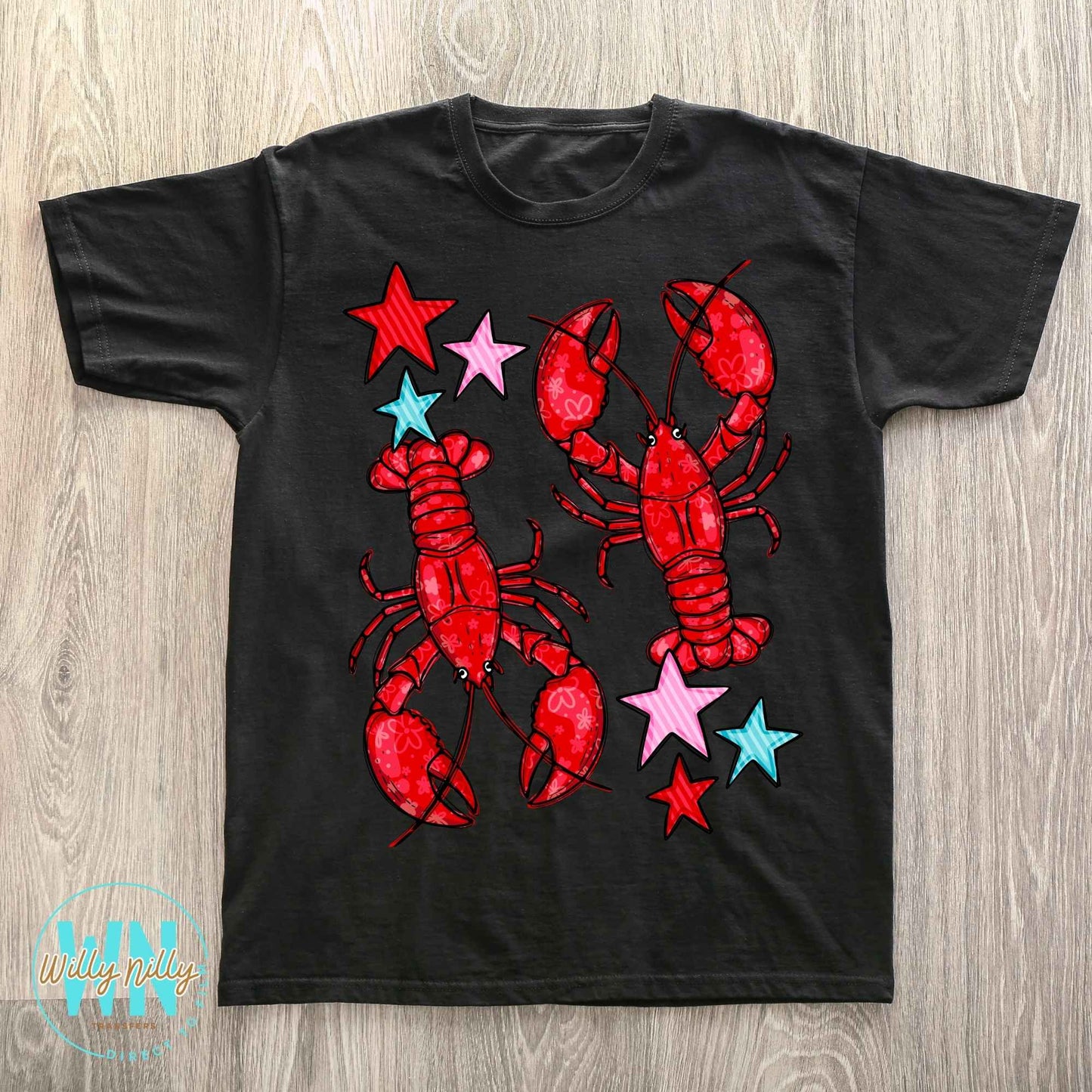 Summer Lobster-Ready to Press DTF Transfer