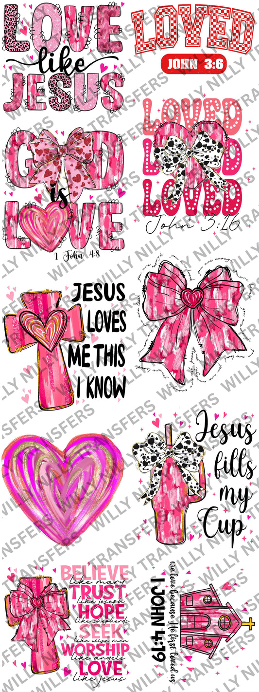 Valentine Pre-Made Gang Sheet 60"  (adults)