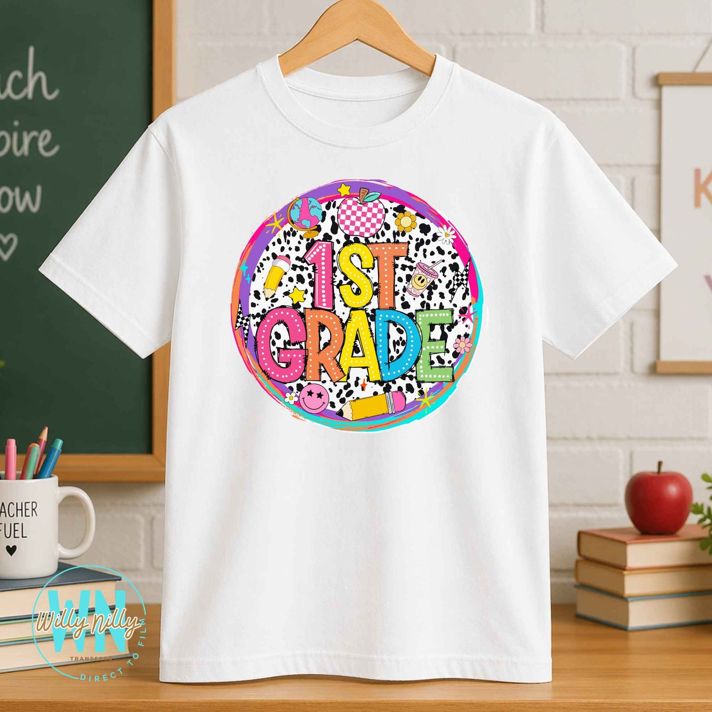 Cute 1st Grade-Ready to Press DTF Transfer