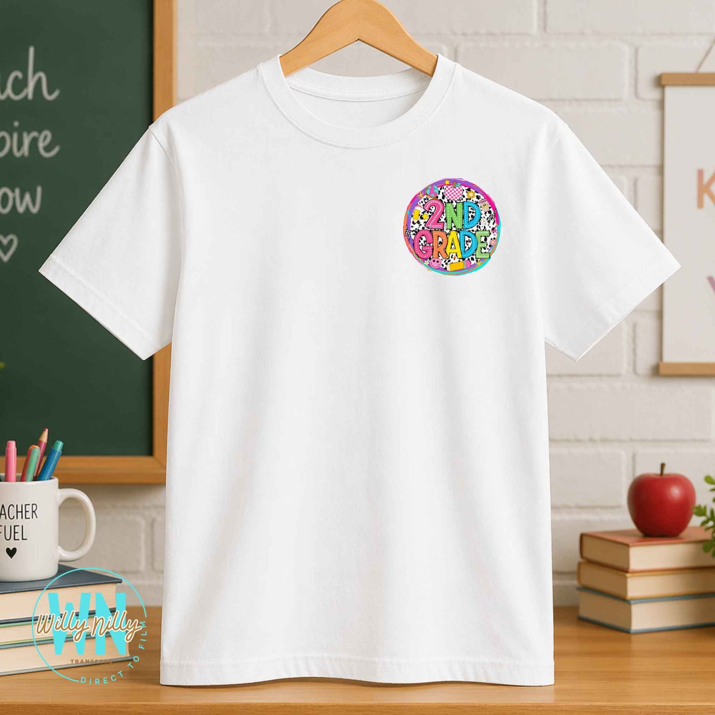 Cute 2nd Grade-Ready to Press DTF Transfer