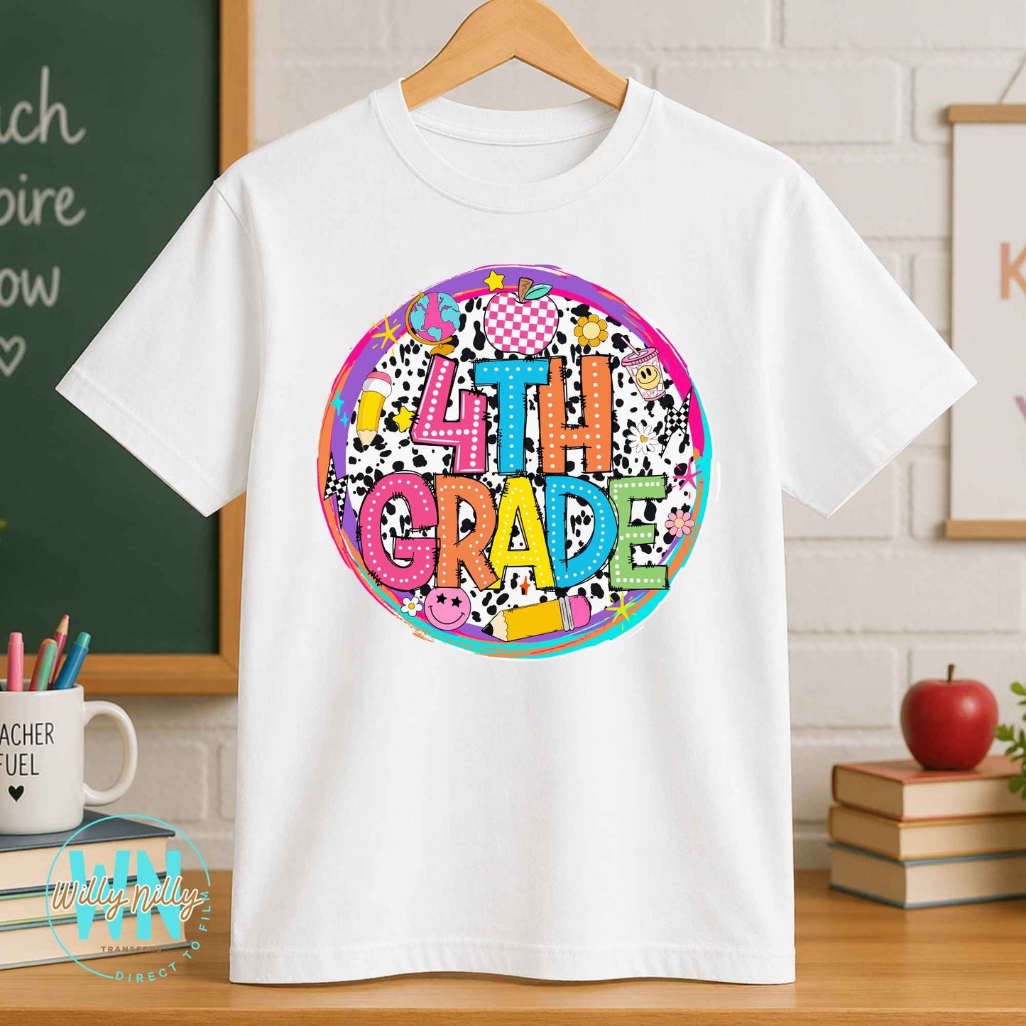 Cute 4th Grade-Ready to Press DTF Transfer