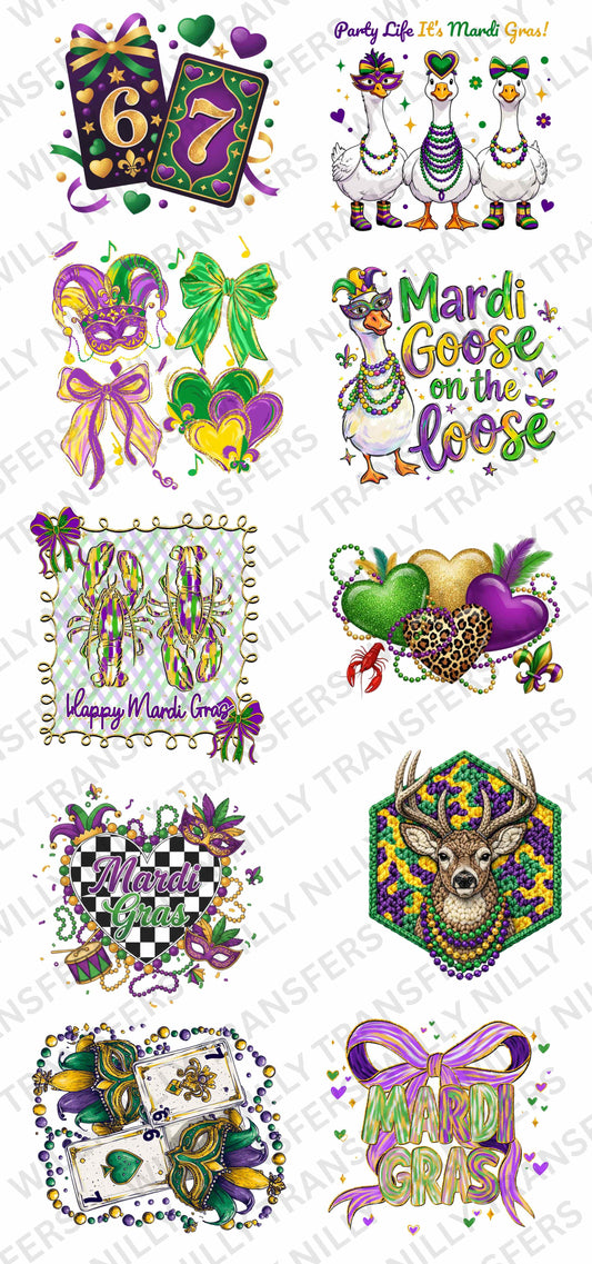 PREMADE MARDI GRAS YOUTH GIRLS (22x48)