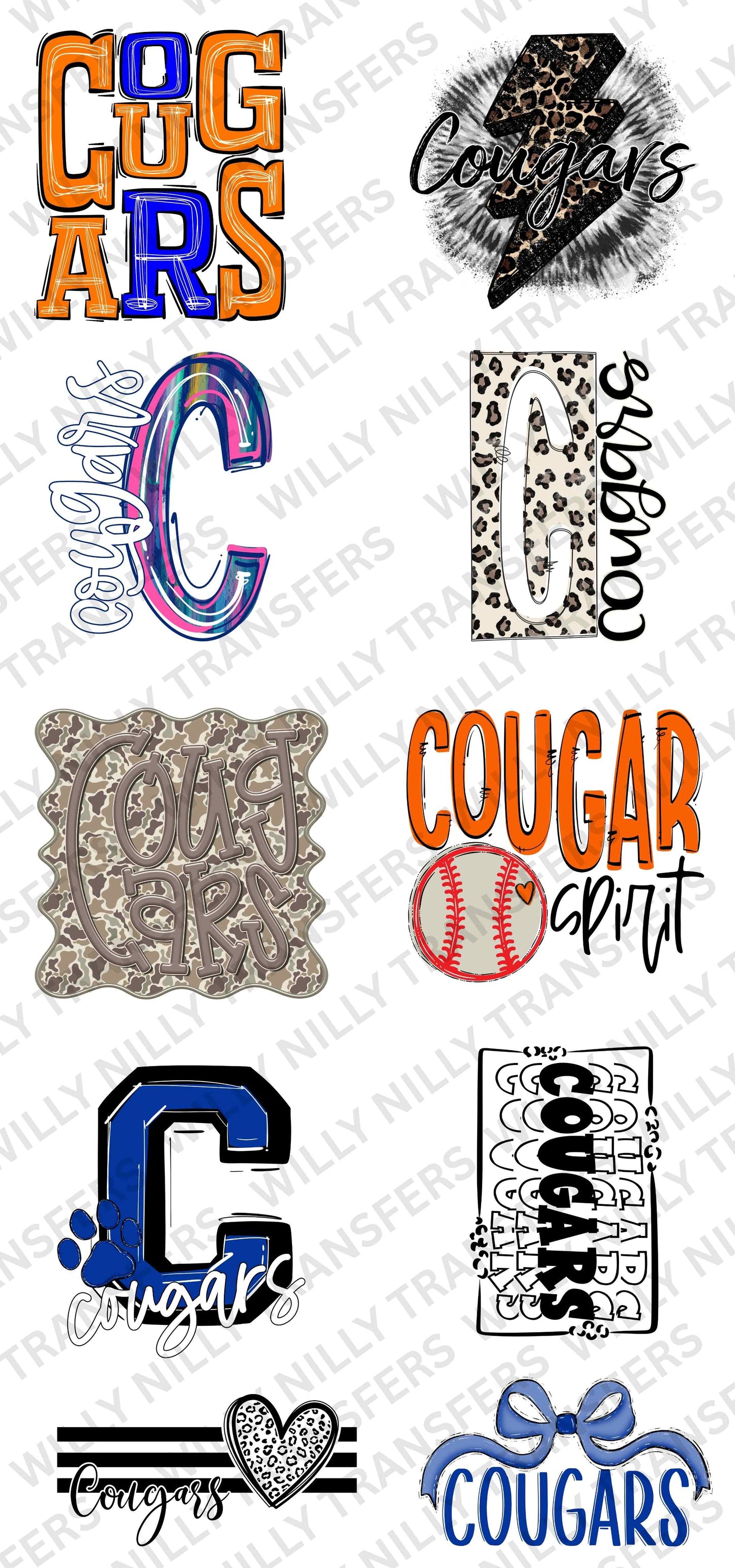 Premade 22x48 (Youth) School Spirit (COUGARS)