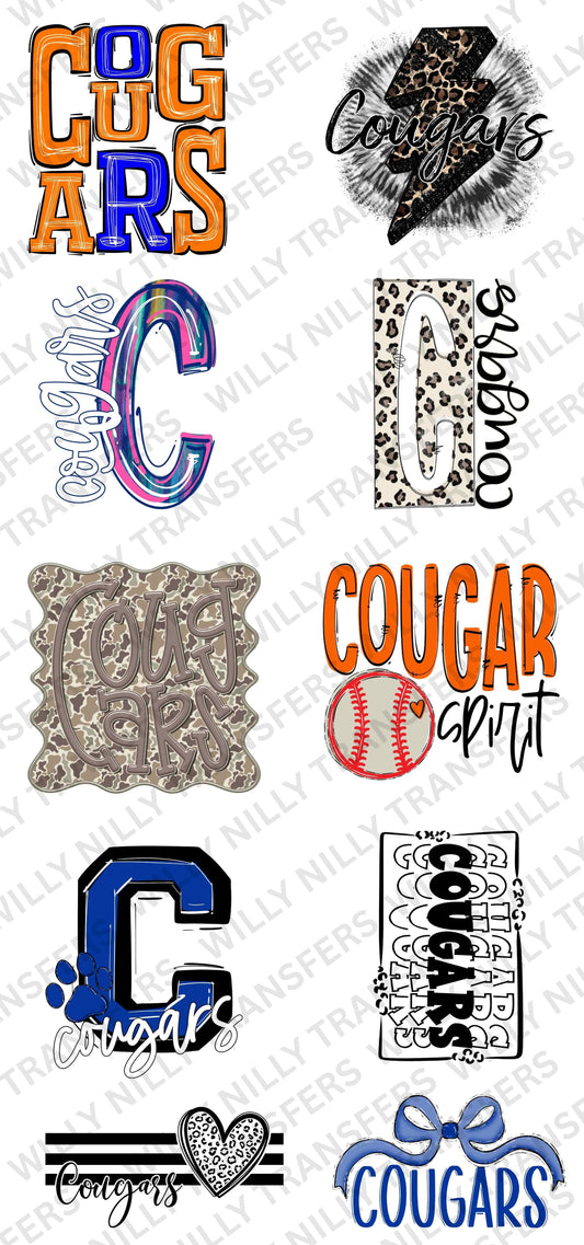 Premade 22x48 (Youth) School Spirit (COUGARS)