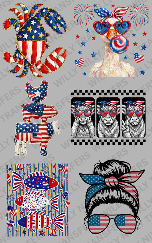 Premade Gang Sheet-Cute but Make it Patriotic (Adult)