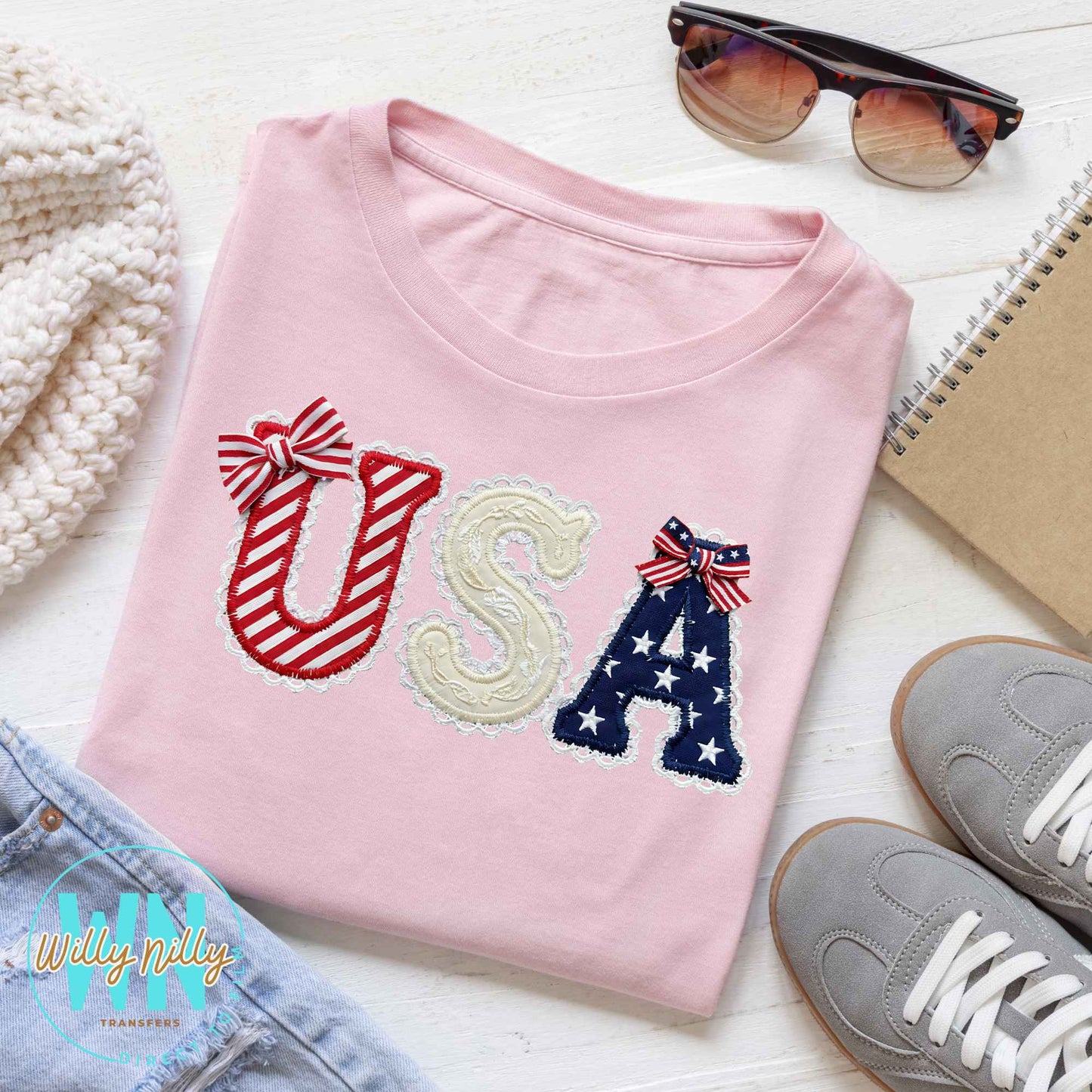 Cute USA-Ready to Press DTF Transfer