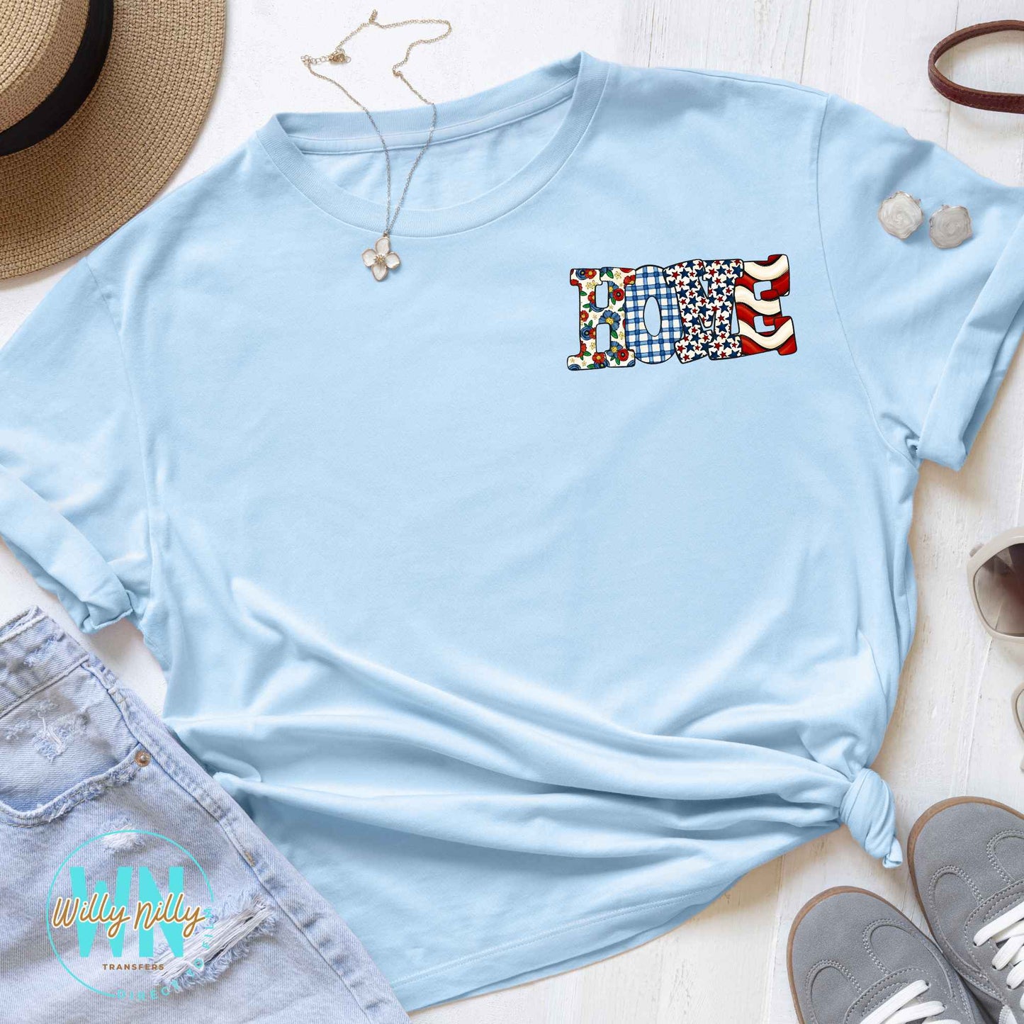 Patriotic Home-Ready to Press DTF Transfer