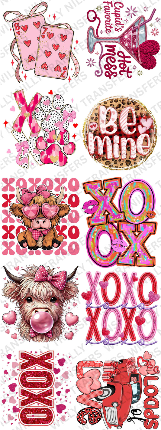 Valentine Pre-Made Gang Sheet 60"  (adults)