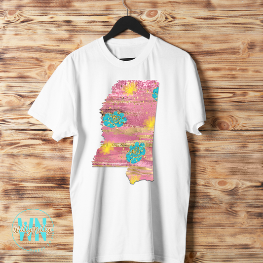Glitz State (Mississippi)-Ready to Press DTF Transfer