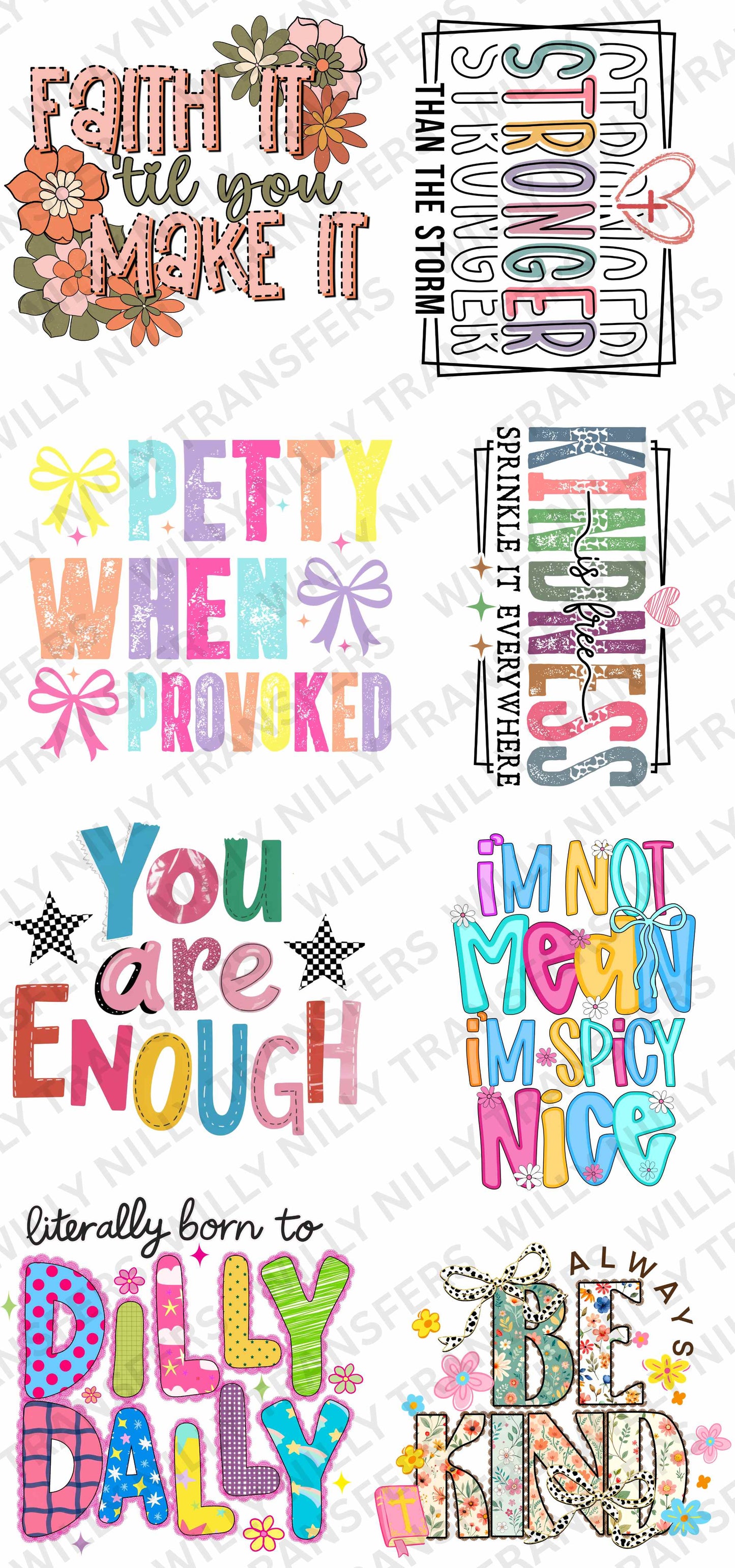 Premade Gang Sheet-Pretty When Provoked (Adult)