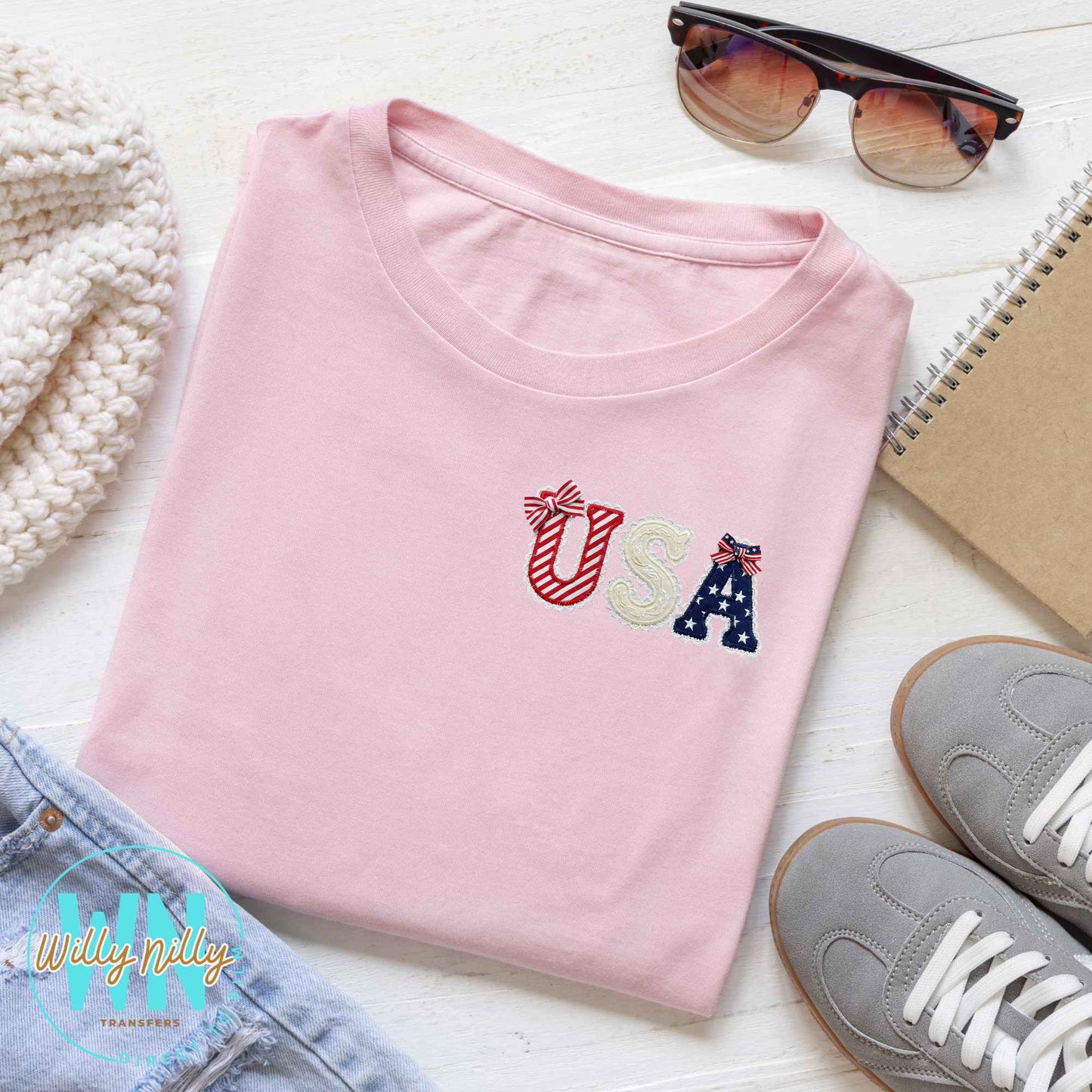 Cute USA-Ready to Press DTF Transfer