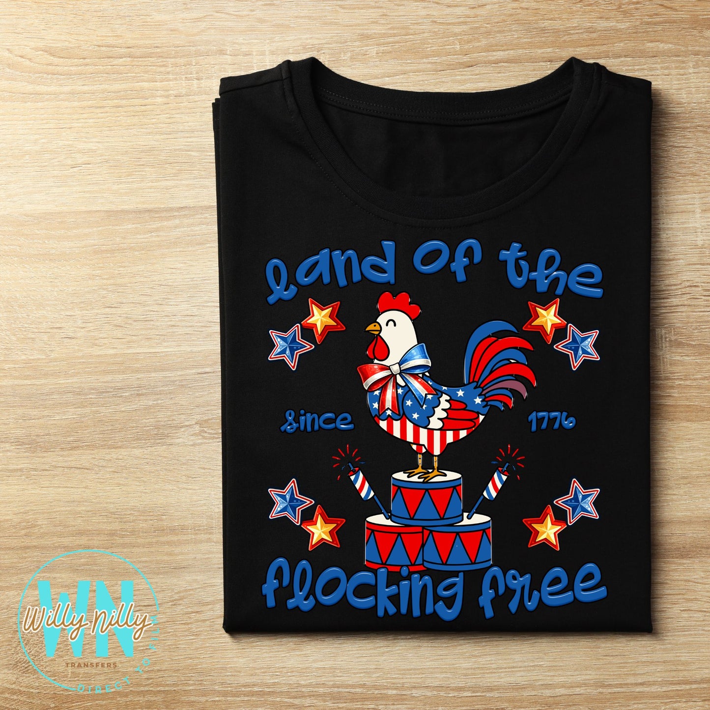 Land of the Flocking Free-Ready to Press DTF Transfer