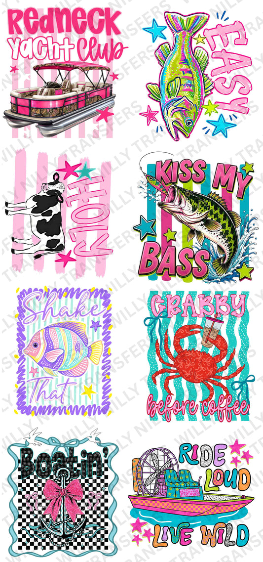 Premade Gang Sheet-Redneck Yacht Club (Adult)