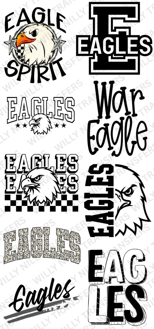 Premade DTF Gang Sheet-EAGLES Spirit (Adult)