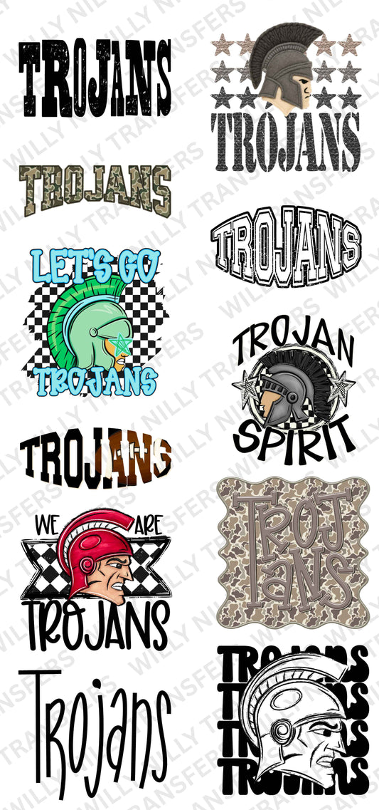 Premade DTF Gang Sheet-We Are TROJANS (youth)