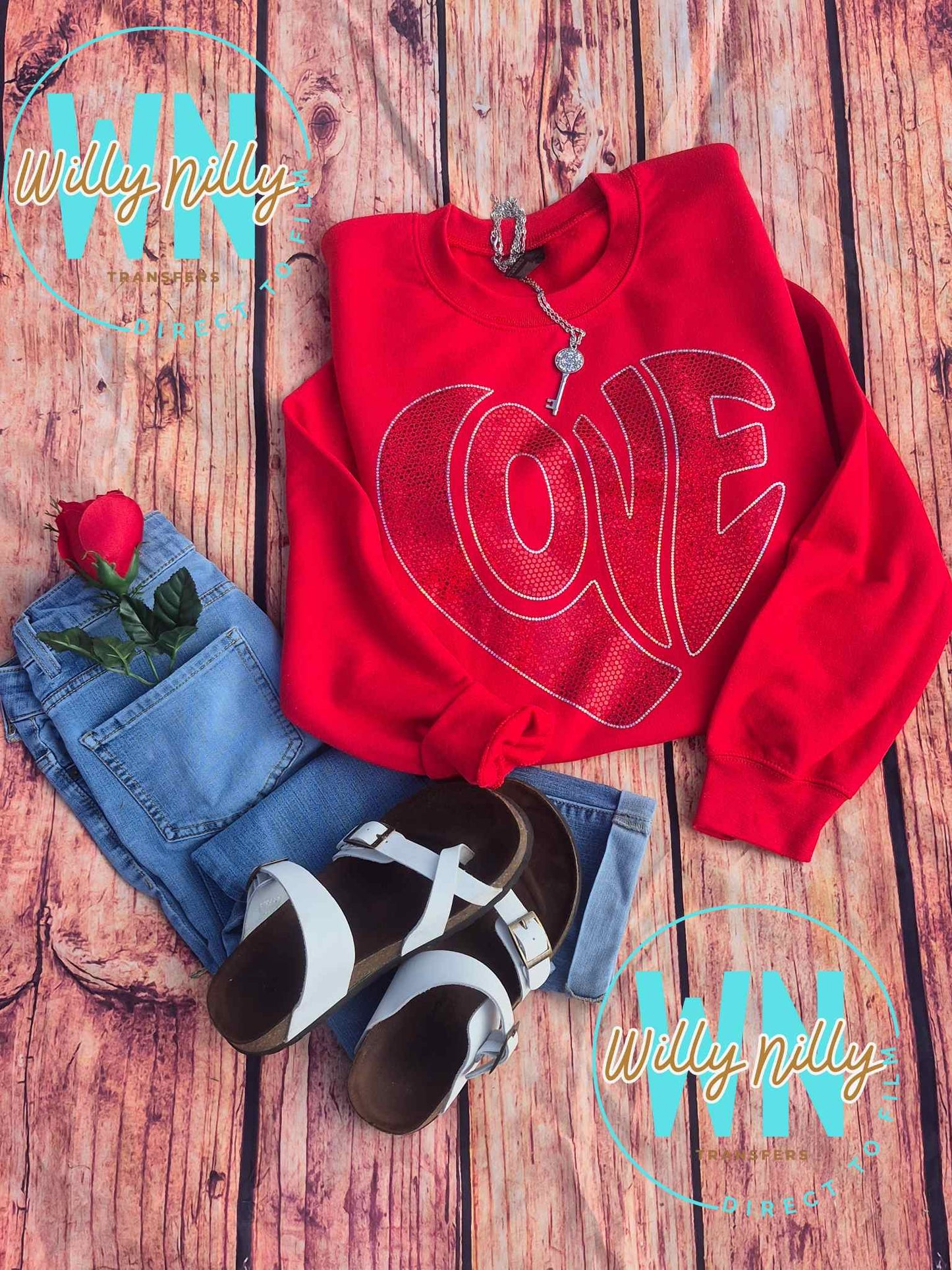Valentine Sweatshirt (Spangle)