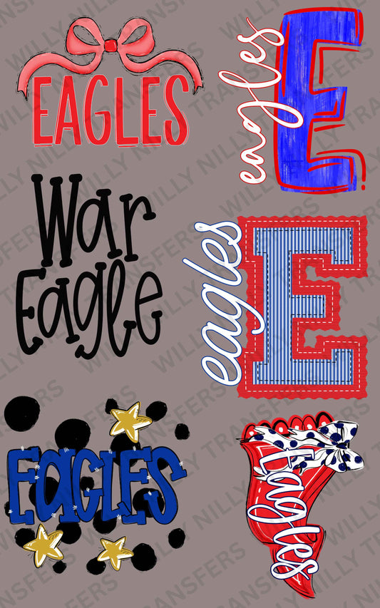 Premade DTF Gang Sheet-EAGLES (adult)