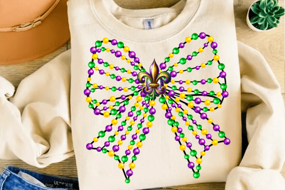 MARDI GRAS BOW(transfer only)