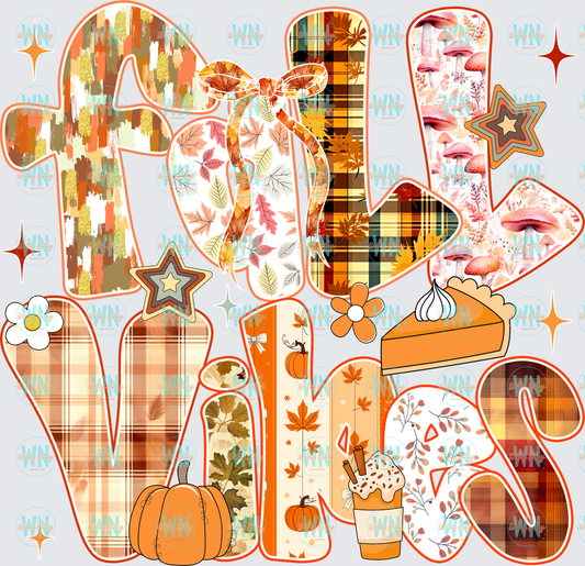 Fall Vibes (font)-Ready to Press DTF Transfer