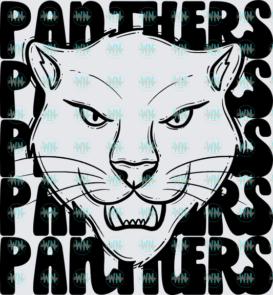 Panthers (stacked mascot)-Ready to Press DTF Transfer