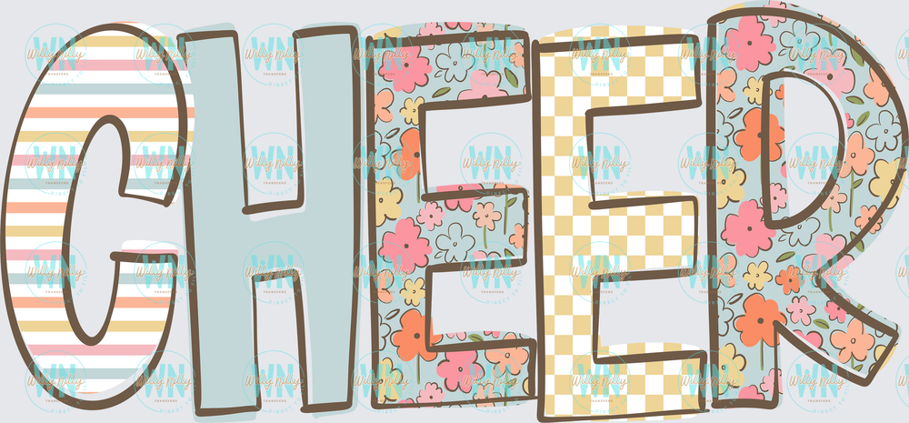 Cheer (doodle loo)-Ready to Press DTF Transfer
