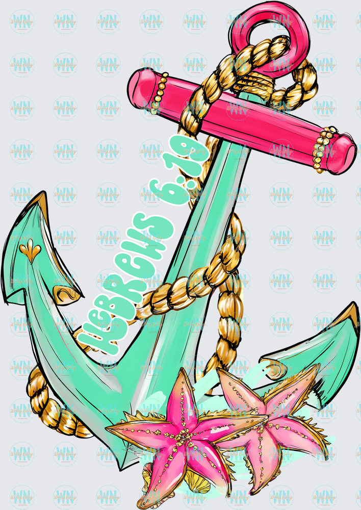 Faith Anchor-Ready to Press DTF Transfer