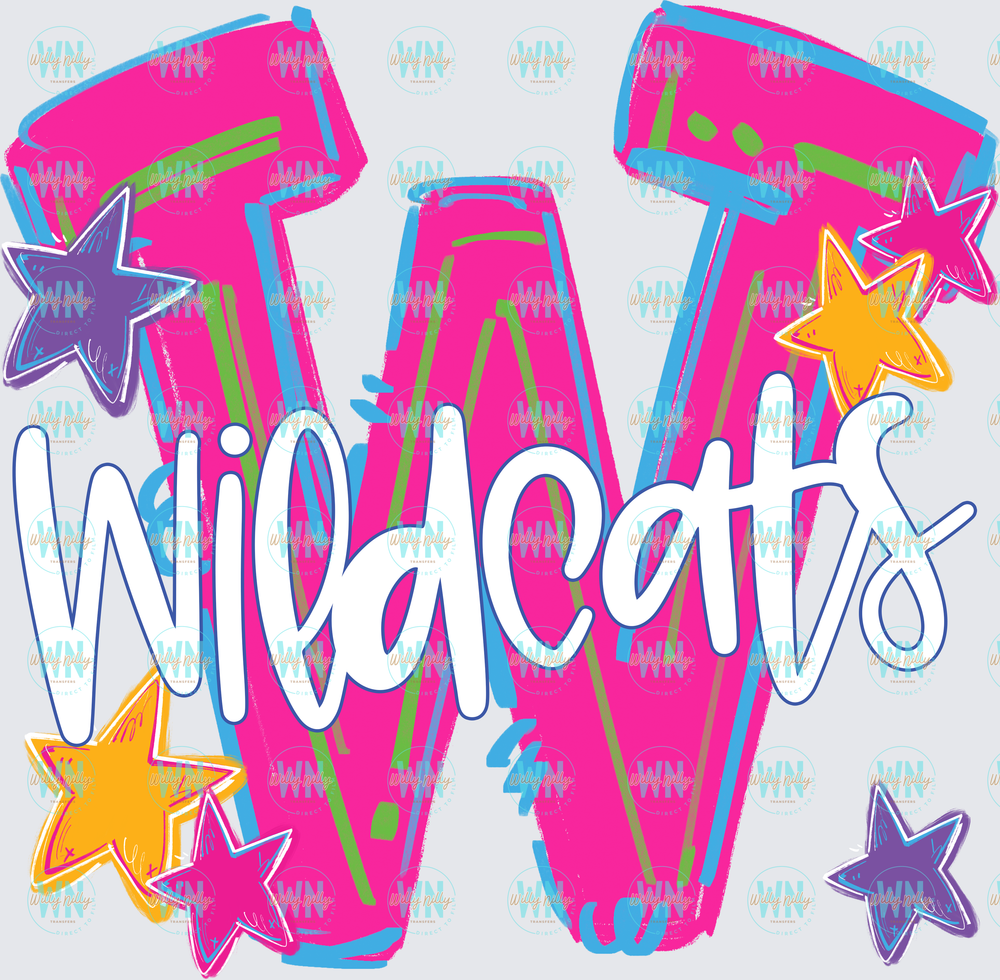 W is for Wildcats-Ready to Press DTF Transfer