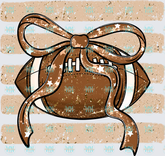 Football (with stripe background)-Ready to Press DTF Transfer