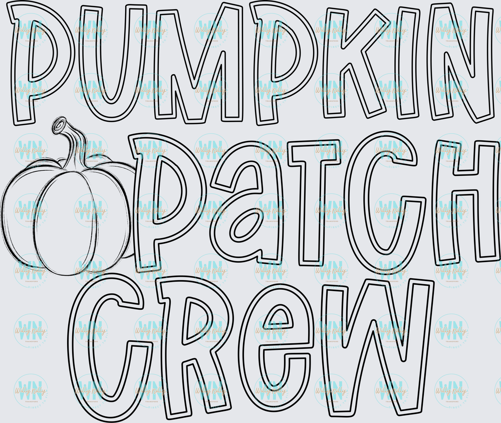 Pumpkin Patch Crew (single color)-Ready to Press DTF Transfer